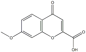 7-methoxy-4-oxo-4H-chromene-2-carboxylic acid 구조식 이미지