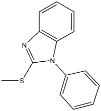 methyl 1-phenyl-1H-benzimidazol-2-yl sulfide Structure