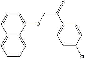 1-(4-chlorophenyl)-2-(1-naphthyloxy)ethanone Structure