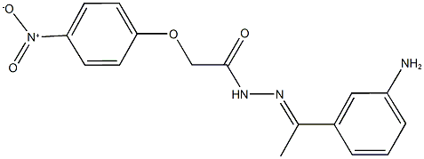 N'-[1-(3-aminophenyl)ethylidene]-2-{4-nitrophenoxy}acetohydrazide Structure