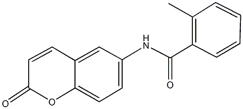 2-methyl-N-(2-oxo-2H-chromen-6-yl)benzamide 구조식 이미지