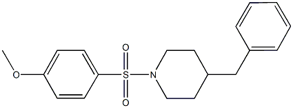 4-[(4-benzylpiperidin-1-yl)sulfonyl]phenyl methyl ether Structure