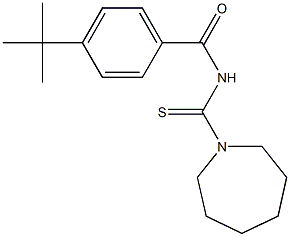 N-(1-azepanylcarbothioyl)-4-tert-butylbenzamide Structure