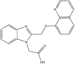 {2-[(8-quinolinyloxy)methyl]-1H-benzimidazol-1-yl}acetic acid 구조식 이미지