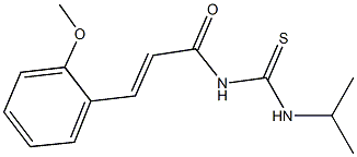 N-isopropyl-N'-[3-(2-methoxyphenyl)acryloyl]thiourea Structure