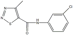 N-(3-chlorophenyl)-4-methyl-1,2,3-thiadiazole-5-carboxamide Structure