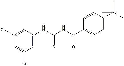 N-(4-tert-butylbenzoyl)-N'-(3,5-dichlorophenyl)thiourea Structure