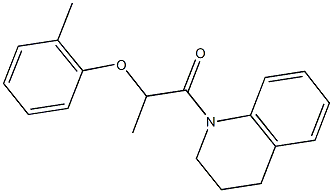 2-(3,4-dihydro-1(2H)-quinolinyl)-1-methyl-2-oxoethyl 2-methylphenyl ether Structure