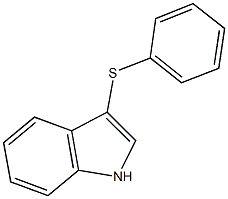 1H-indol-3-yl phenyl sulfide 구조식 이미지