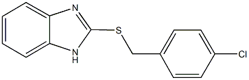 2-[(4-chlorobenzyl)sulfanyl]-1H-benzimidazole 구조식 이미지