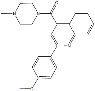 2-(4-methoxyphenyl)-4-[(4-methyl-1-piperazinyl)carbonyl]quinoline 구조식 이미지