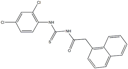 N-(2,4-dichlorophenyl)-N'-(1-naphthylacetyl)thiourea Structure