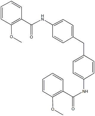 2-methoxy-N-(4-{4-[(2-methoxybenzoyl)amino]benzyl}phenyl)benzamide Structure