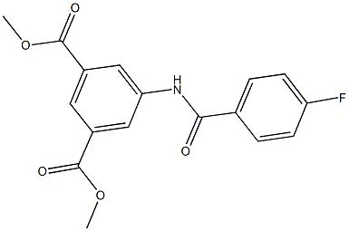 dimethyl 5-[(4-fluorobenzoyl)amino]isophthalate Structure