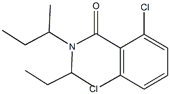 N,N-di(sec-butyl)-2,6-dichlorobenzamide 구조식 이미지