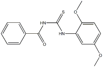 N-benzoyl-N'-(2,5-dimethoxyphenyl)thiourea 구조식 이미지