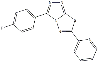 3-(4-fluorophenyl)-6-(2-pyridinyl)[1,2,4]triazolo[3,4-b][1,3,4]thiadiazole Structure