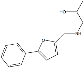 1-{[(5-phenyl-2-furyl)methyl]amino}-2-propanol 구조식 이미지