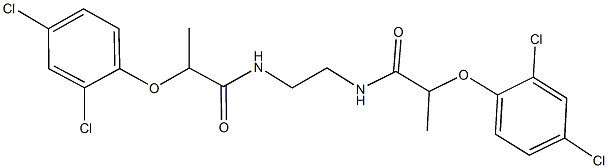 2-(2,4-dichlorophenoxy)-N-(2-{[2-(2,4-dichlorophenoxy)propanoyl]amino}ethyl)propanamide 구조식 이미지