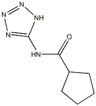 N-(1H-tetraazol-5-yl)cyclopentanecarboxamide 구조식 이미지