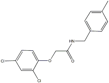 2-(2,4-dichlorophenoxy)-N-(4-methylbenzyl)acetamide Structure