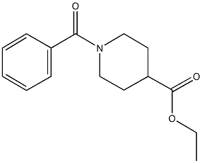 ethyl 1-benzoyl-4-piperidinecarboxylate Structure