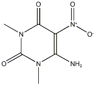 6-amino-5-(nitro)-1,3-dimethylpyrimidine-2,4(1H,3H)-dione Structure