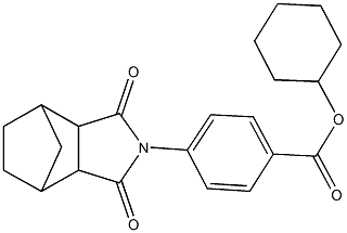 cyclohexyl 4-(3,5-dioxo-4-azatricyclo[5.2.1.0~2,6~]dec-4-yl)benzoate 구조식 이미지