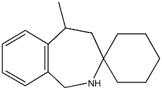 5-methyl-2,3,4,5-tetrahydrospiro[1H-2-benzazepine-3,1'-cyclohexane] Structure