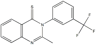 2-methyl-3-[3-(trifluoromethyl)phenyl]-4(3H)-quinazolinethione Structure