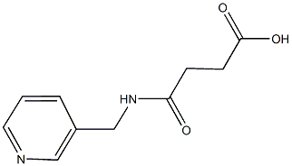 4-oxo-4-[(3-pyridinylmethyl)amino]butanoic acid 구조식 이미지