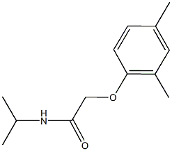 2-(2,4-dimethylphenoxy)-N-isopropylacetamide Structure