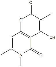 4-hydroxy-3,6,7-trimethyl-2H-pyrano[3,2-c]pyridine-2,5(6H)-dione Structure