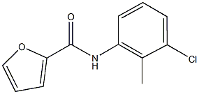 N-(3-chloro-2-methylphenyl)-2-furamide 구조식 이미지