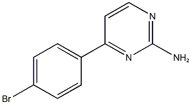 4-(4-bromophenyl)-2-pyrimidinylamine 구조식 이미지