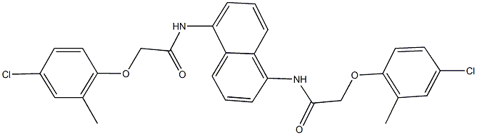 2-(4-chloro-2-methylphenoxy)-N-(5-{[(4-chloro-2-methylphenoxy)acetyl]amino}-1-naphthyl)acetamide Structure