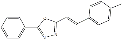 2-[2-(4-methylphenyl)vinyl]-5-phenyl-1,3,4-oxadiazole 구조식 이미지