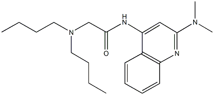 2-(dibutylamino)-N-[2-(dimethylamino)-4-quinolinyl]acetamide 구조식 이미지