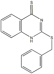 2-(benzylsulfanyl)-4(1H)-quinazolinethione Structure