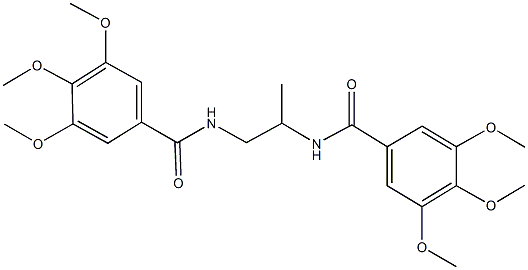 3,4,5-trimethoxy-N-{1-methyl-2-[(3,4,5-trimethoxybenzoyl)amino]ethyl}benzamide Structure