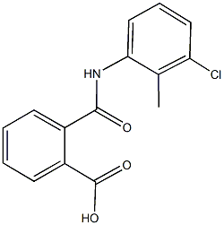 2-[(3-chloro-2-methylanilino)carbonyl]benzoic acid 구조식 이미지
