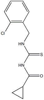 N-(2-chlorobenzyl)-N'-(cyclopropylcarbonyl)thiourea Structure