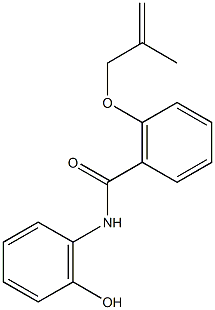 N-(2-hydroxyphenyl)-2-[(2-methyl-2-propenyl)oxy]benzamide 구조식 이미지