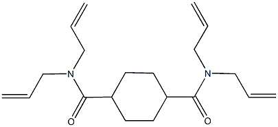 N~1~,N~1~,N~4~,N~4~-tetraallyl-1,4-cyclohexanedicarboxamide 구조식 이미지