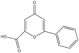 4-Oxo-6-phenyl-4H-pyran-2-carboxylic acid Structure