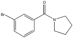 1-(3-bromobenzoyl)pyrrolidine 구조식 이미지