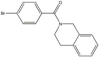 2-(4-bromobenzoyl)-1,2,3,4-tetrahydroisoquinoline Structure