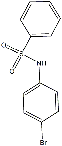 N-(4-bromophenyl)benzenesulfonamide 구조식 이미지