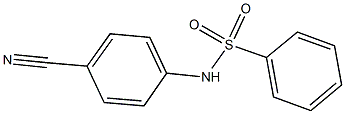 N-(4-cyanophenyl)benzenesulfonamide 구조식 이미지