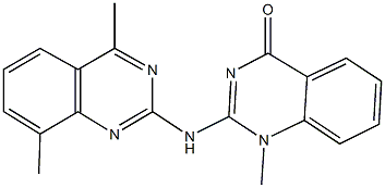 2-[(4,8-dimethyl-2-quinazolinyl)amino]-1-methyl-4(1H)-quinazolinone Structure